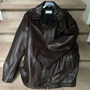 Men CK leather jacket